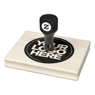 Simple Large Logo Business rubber stamp 