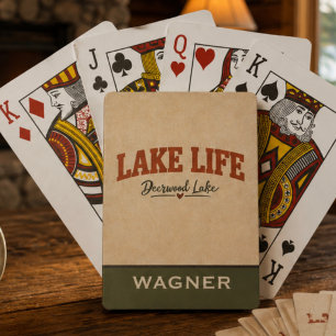 Simple last name Deerwood Lake Playing Cards