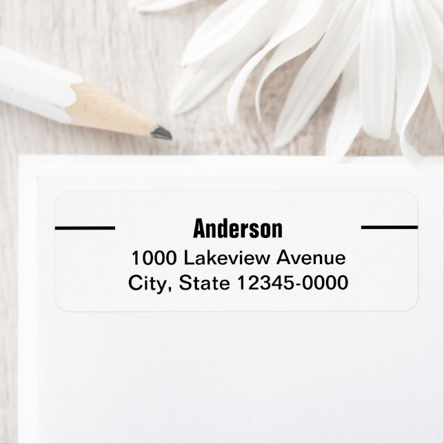 Simple Last Name Return Address (Insitu)
