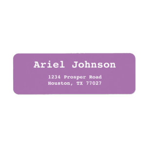 Simple Lavender Enregistrer la date Adresse de ret