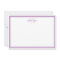 Simple Lavender Minimalist Monogram Two Border