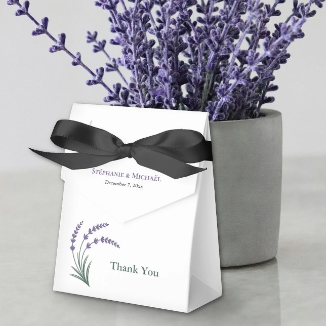 Simple Lavender Wedding Favor Box (Simple Lavender Wedding Favor Boxes)