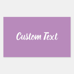Simple Lavender with White Script Text Template Sticker