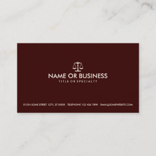 simple law business card