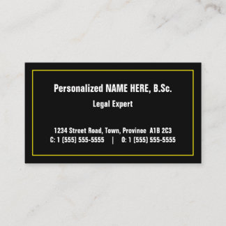 Simple Law Professional Business Card