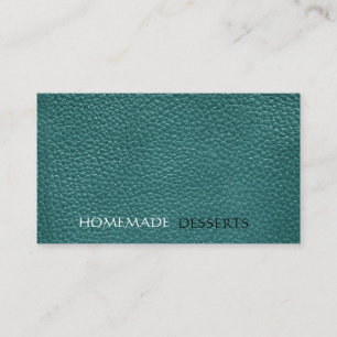 Simple leather minimalistic business card