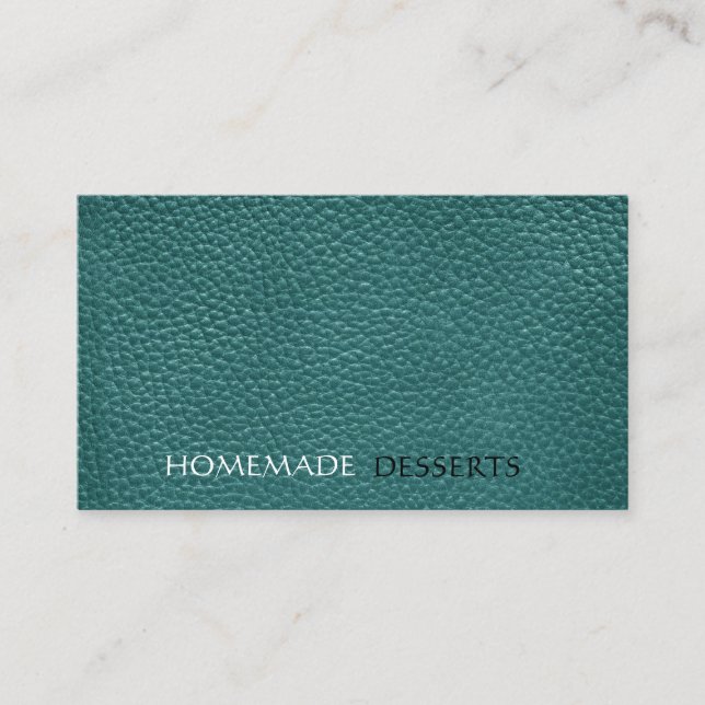 Simple leather minimalistic business card (Front)