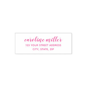 Simple Legible Modern Calligraphy Address Stamp