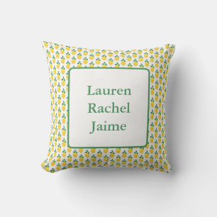 Simple Lemons Throw Pillow