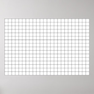 Simple Lens Distortion Grid Poster