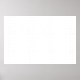 Simple Lens Distortion Grid Poster
