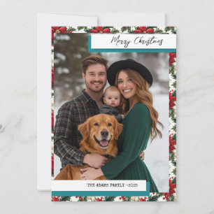 Simple Lettering Merry Christmas Holiday Card