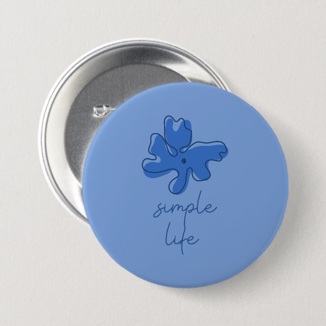Simple Life Minimalism Button (Front & Back)