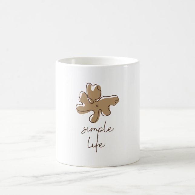 Simple Life Minimalism Coffee Mug (Center)