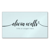 Simple Light Blue Handwritten Script Calligraphy B