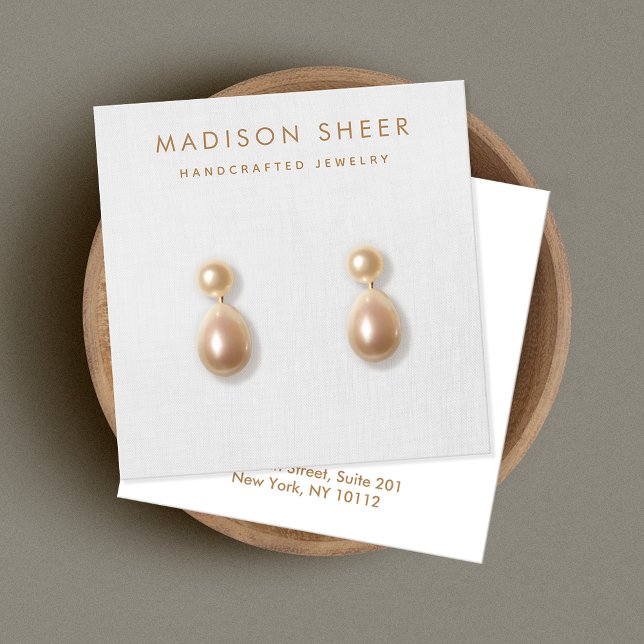 Simple, Light Gray, Modern  Earring Display Card (Creator Uploaded)