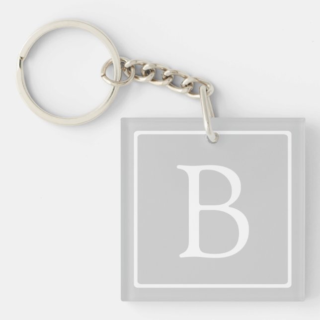 Simple Light Grey monogram (Devant)