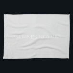 Simple light grey personalized Kitchen Towel<br><div class="desc">This kitchen towel is designed to add a touch of modern elegance and trendy style to your culinary space. The chic and sophisticated rose pattern brings a vibrant and charming aesthetic to your kitchen decor. Made from high-quality materials, our kitchen towel is visually appealing and highly functional. It offers excellent...</div>