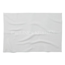 Simple light grey personalized Kitchen Towel