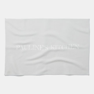 Simple light grey personalized Kitchen Towel