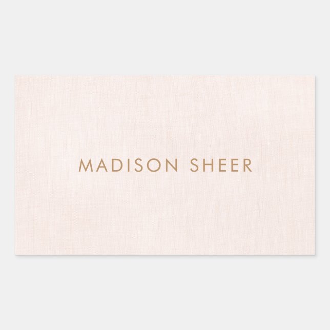 Simple, Light Pink Stylish Minimalist Sticker (Front)