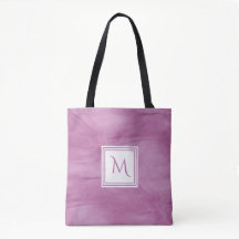 Simple Light Purple Subtle Marble Modern Monogram