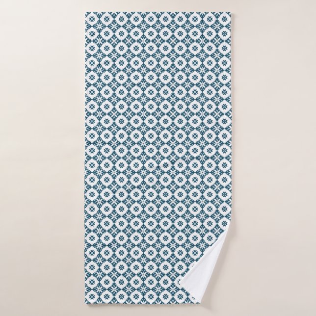 Simple lily pattern bath towel (Bath Towel)