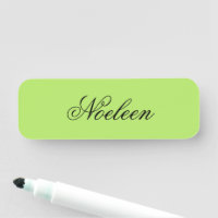 Simple lime colour custom name