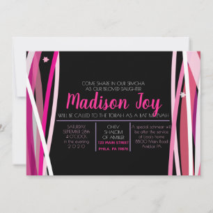 SIMPLE LINES BAT MITZVAH Invitation