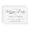 Simple Lines Calligraphy Elegant Welcome Party