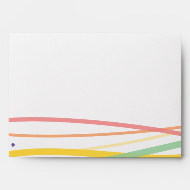 Simple Lines Matching Customizable Envelope (Front)