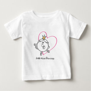 Simple Little Miss Princess   Pink Heart Baby T-Shirt