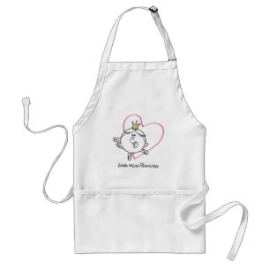Simple Little Miss Princess   Pink Heart Standard Apron
