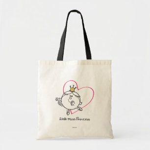 Simple Little Miss Princess Pink Heart Tote Bag