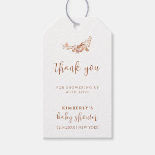 Simple Little Wildflower Boho Baby Shower Gift Tags