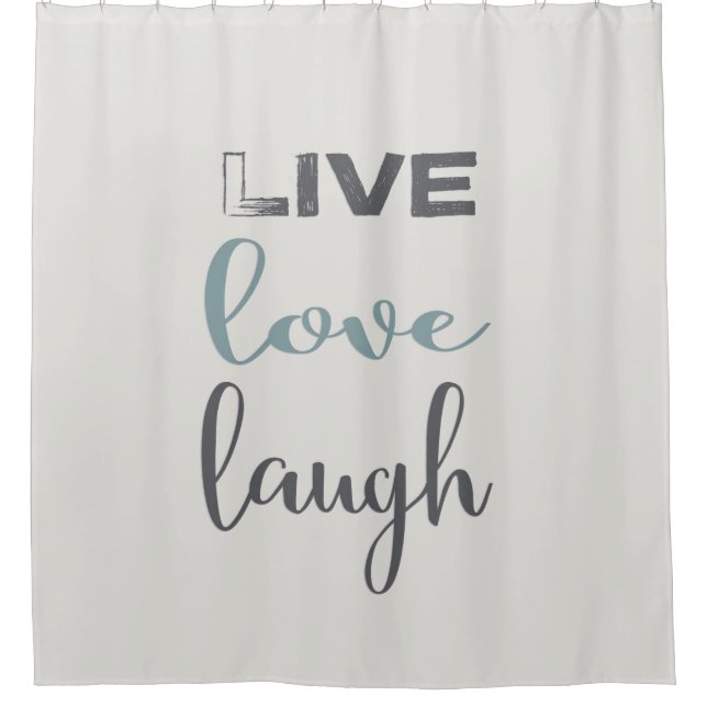 Simple Live Love Laugh Typography Quote (Front)