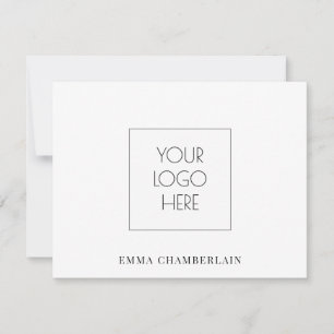 Simple Logo And Name Note Card