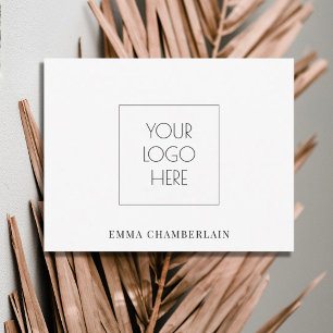 Simple Logo And Name Note Card