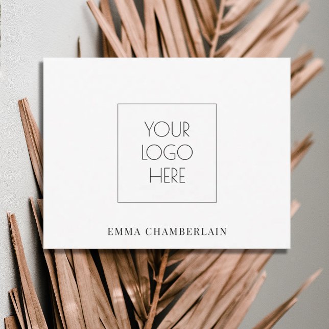 Simple Logo And Name Note Card (Creator Uploaded)