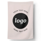 Simple Logo and Text Business Blush Pink