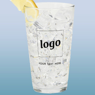 Simple Logo and Text Business Glass