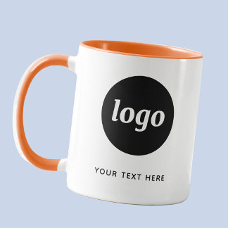 Simple Logo and Text Business Mug