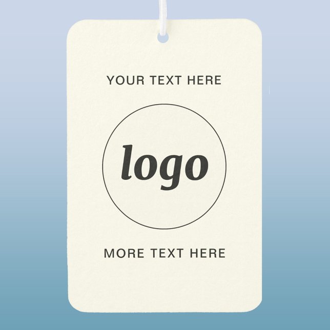 Simple Logo and Text Business Promotional Air Freshener (Simple logo with custom text business promotional air freshener)