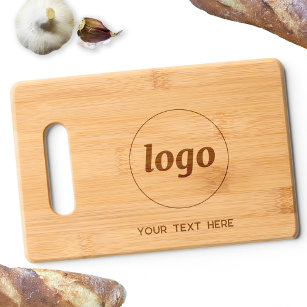 Simple Logo and Text Business Promotional Cutting Board