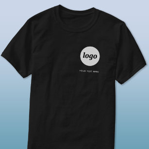 Simple Logo and Text Business T-Shirt