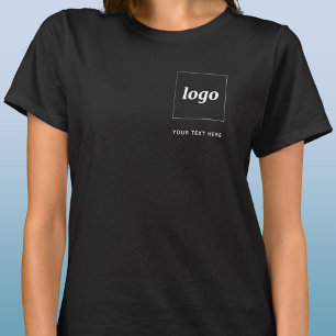 Simple Logo and Text Business T-Shirt