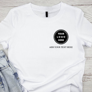 Simple Logo and Text Business T-Shirt