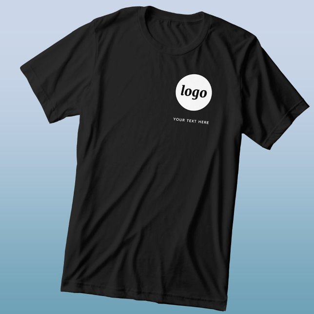 Simple Logo and Text Business T-Shirt Tri-Blend Shirt (Simple logo with custom text business branding promotional triblend t-shirt)