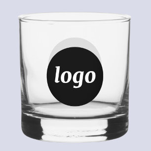 Simple Logo Branded Promotional Business Whiskey Glass