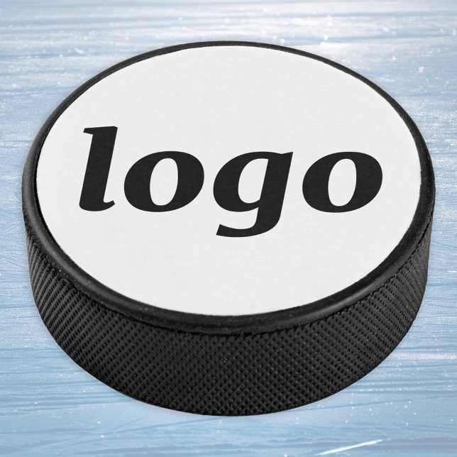 Simple Logo Branding Business Promotional (Simple logo business branding promotional sports team ice hockey puck)